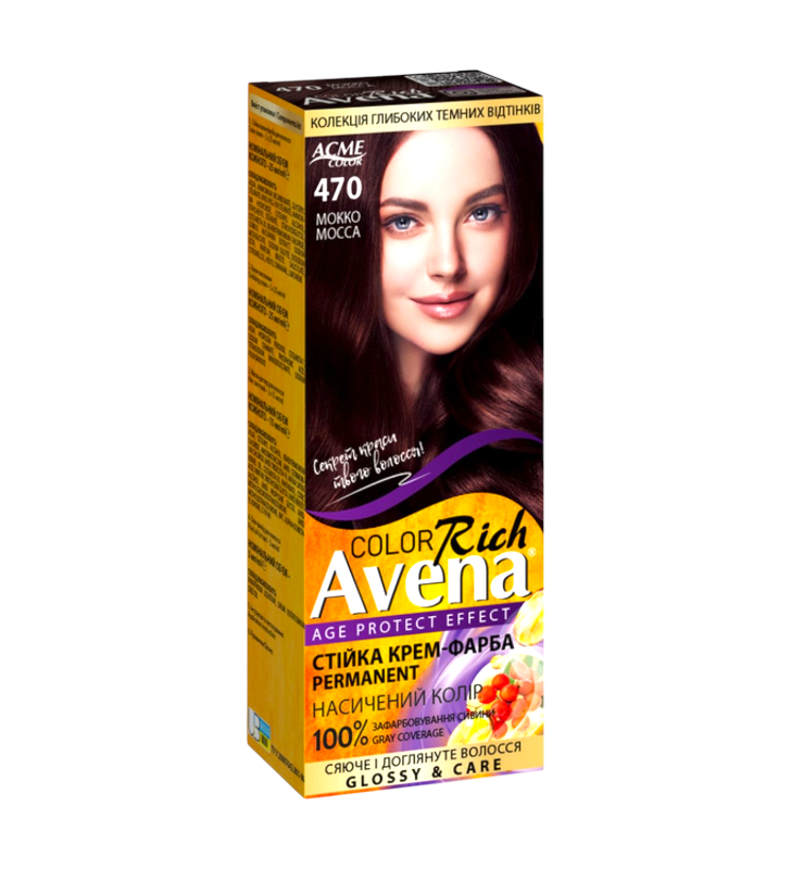 Стойкая крем-краска для волос Acme Color AVENA 470 Мокко