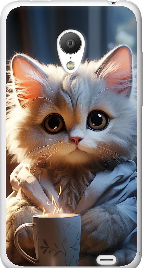 Чехол на Meizu MX3 White cat (5646u-310-42517) Чехол на Meizu MX3 White cat (5646u-310-42517)