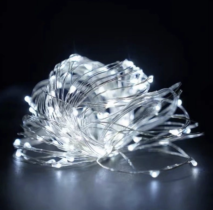 Новогодняя гирлянда Капля росы 50 LED 5 м на батарейках для украшения дома и елки Холодный белый свет (Е500192(cold)) - фото 1 Новогодняя гирлянда Капля росы 50 LED 5 м на батарейках для украшения дома и елки Холодный белый свет (Е500192(cold)) - фото 1