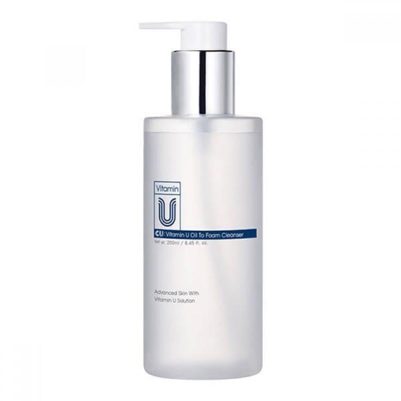 Масло-пенка очищающее гидрофильное CU SKIN Vitamin U Oil To Foam 250 мл (224002)