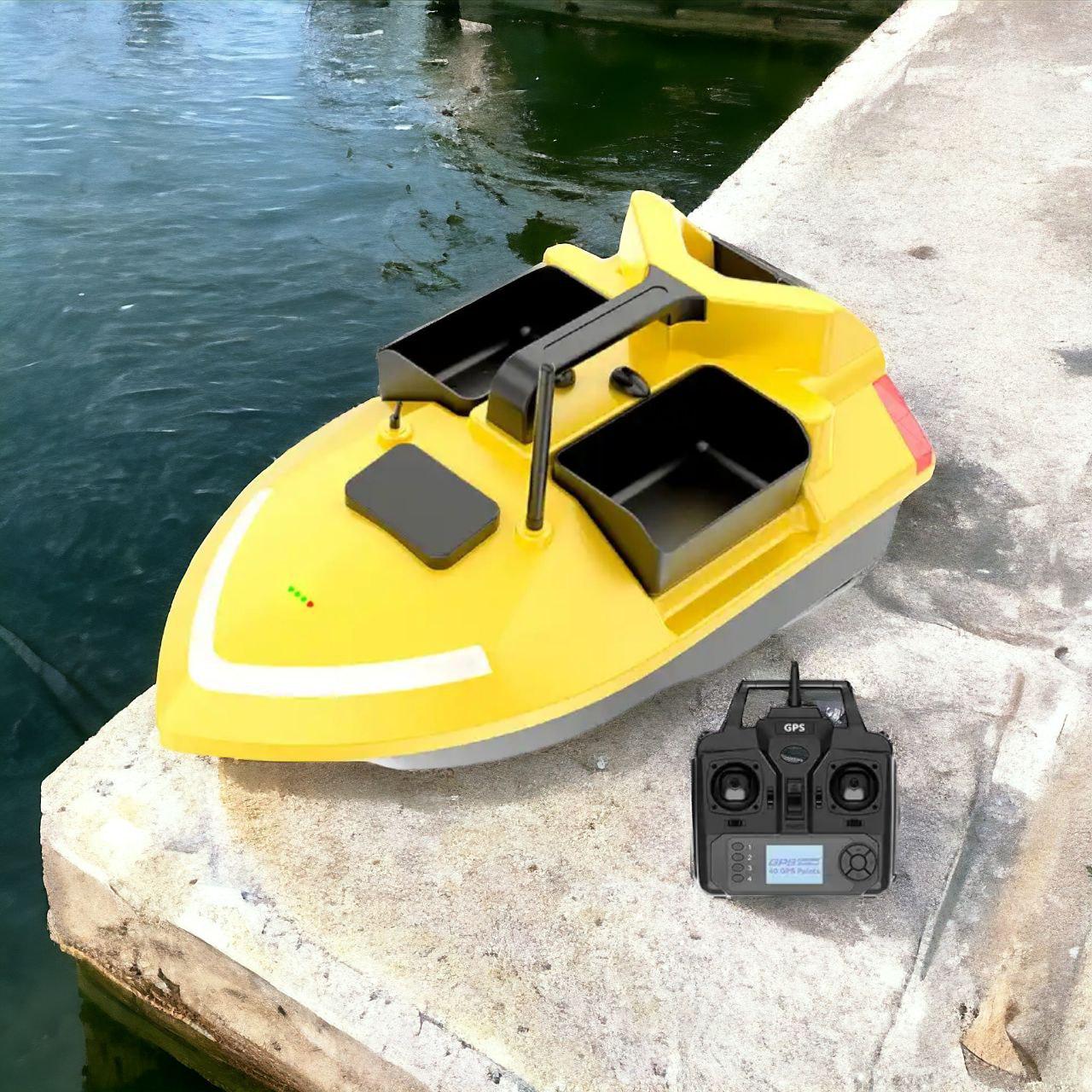 Кораблик для рыбака Flytec MAX V020 Fluo с сумкой для транспортировки и аккумуляторами (14463770) - фото 4 Кораблик для рыбака Flytec MAX V020 Fluo с сумкой для транспортировки и аккумуляторами (14463770) - фото 4