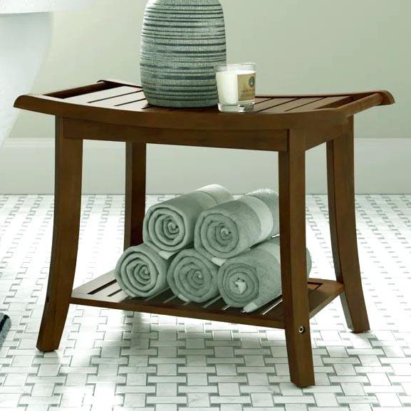 Табурет для ванной из дерева Иридос Терракот (ТВН-011632)