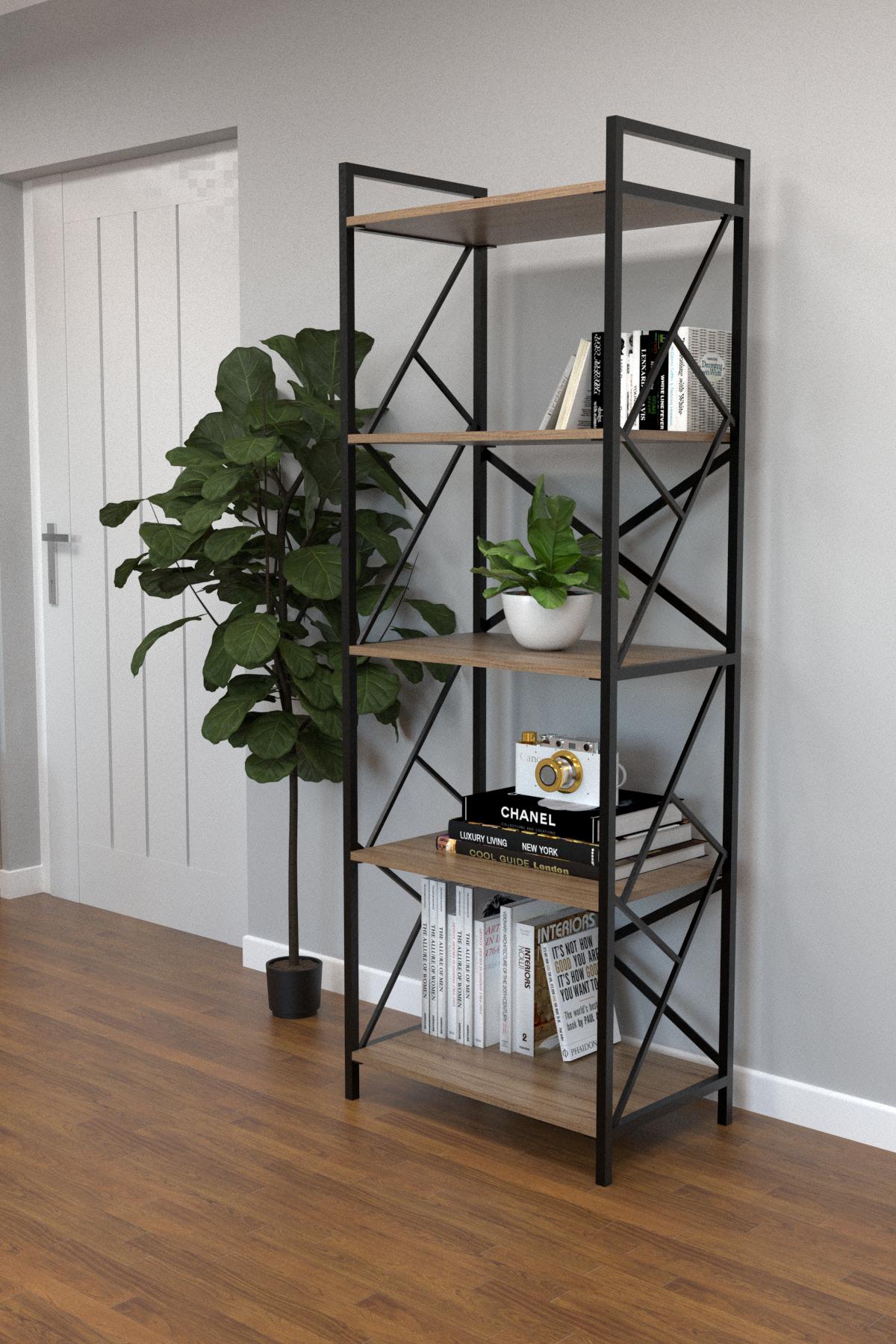 Стеллаж в стиле лофт EcoLoft Вилла (DSP-1231-3)