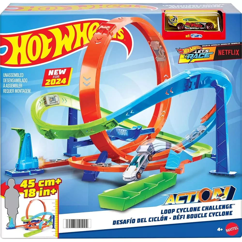 Ігровий набір Hot Wheels Loop Cyclone Challange Випробування гіперпетлі (HTK16) Ігровий набір Hot Wheels Loop Cyclone Challange Випробування гіперпетлі (HTK16)