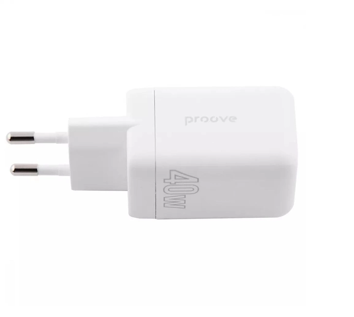 Зарядное устройство Proove Silicone Power 40 Вт White (13406933) - фото 3