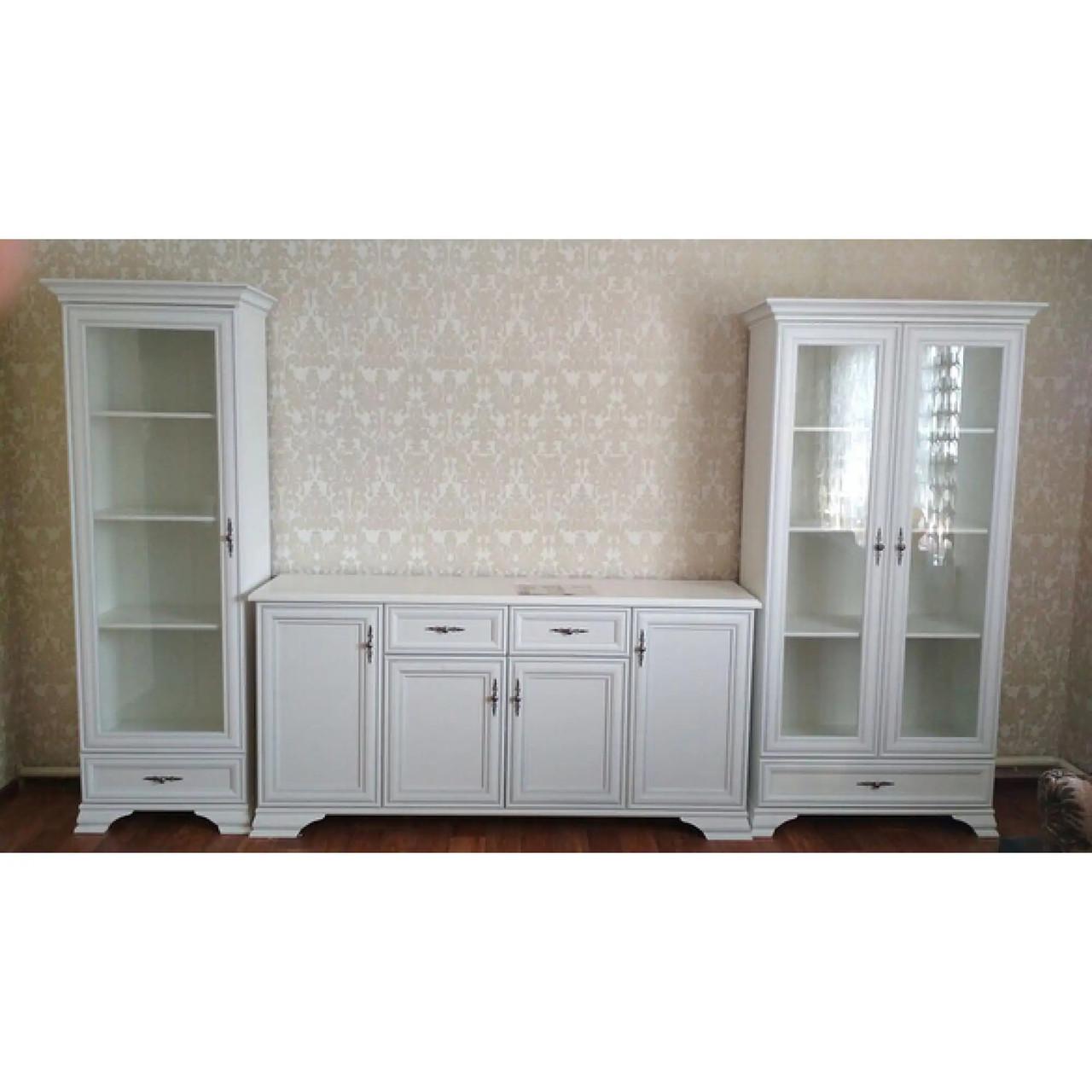 Пенал-вітрина ВМК Кентукі REG1W1S Білий альпійський (GRB-1775) - фото 6