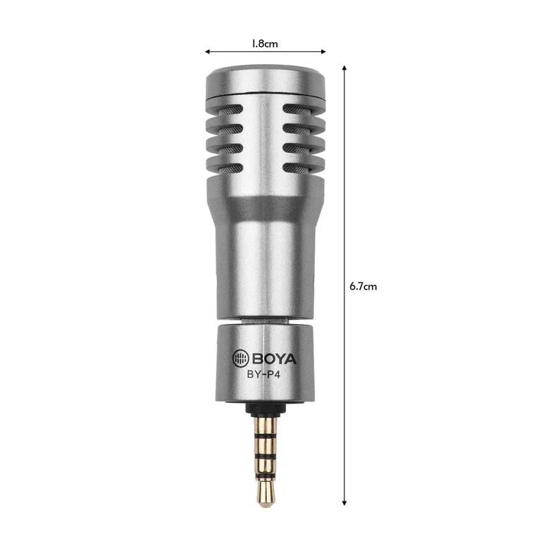 Микрофон беспроводной Boya BY-P4 TRRS с разъемом 3,5 мм (29871005) - фото 2 Микрофон беспроводной Boya BY-P4 TRRS с разъемом 3,5 мм (29871005) - фото 2