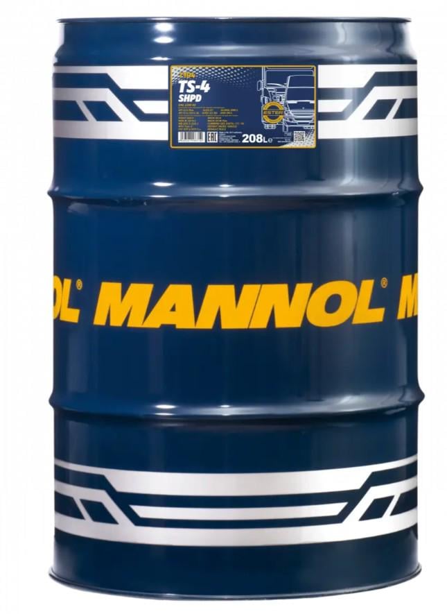 Моторное масло Mannol TS-4 Truck Special Extra 15w40 208 л