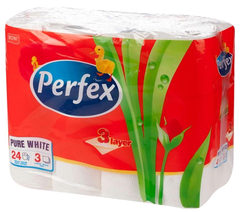 Туалетная бумага Perfex 3-слойная 24 шт. (2477789500) Туалетная бумага Perfex 3-слойная 24 шт. (2477789500)