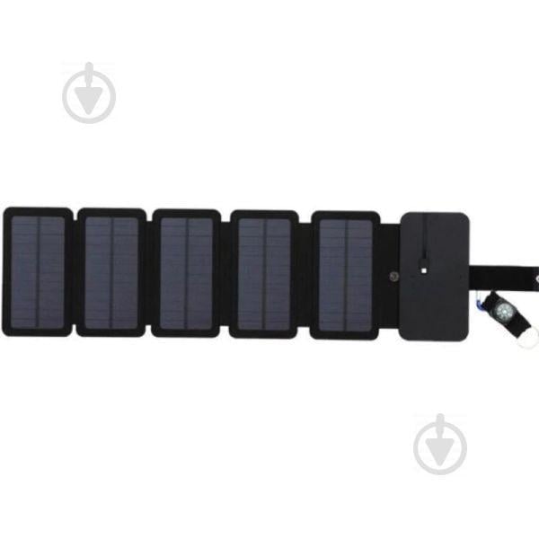 Туристическая солнечная зарядка для телефона Kernuap 10W, 5В/1А Черный (100130) Туристическая солнечная зарядка для телефона Kernuap 10W, 5В/1А Черный (100130)