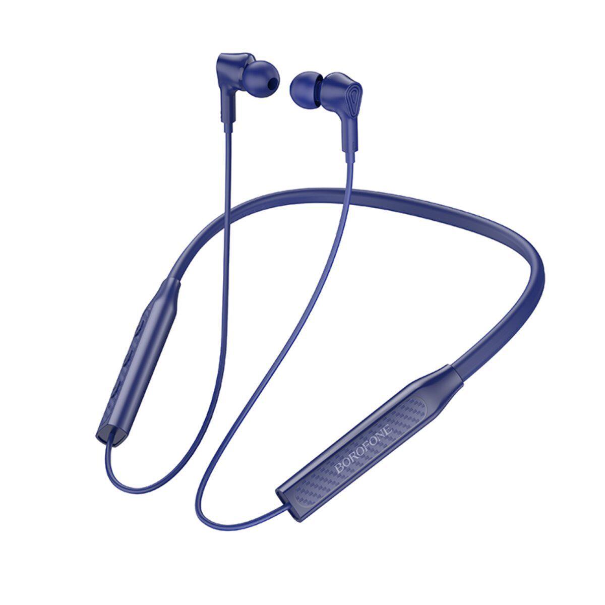 Наушники беспроводные Borofone BE59 Rhythm neckband BT5.3 earphones 200 mAh Blue (6974443388909)