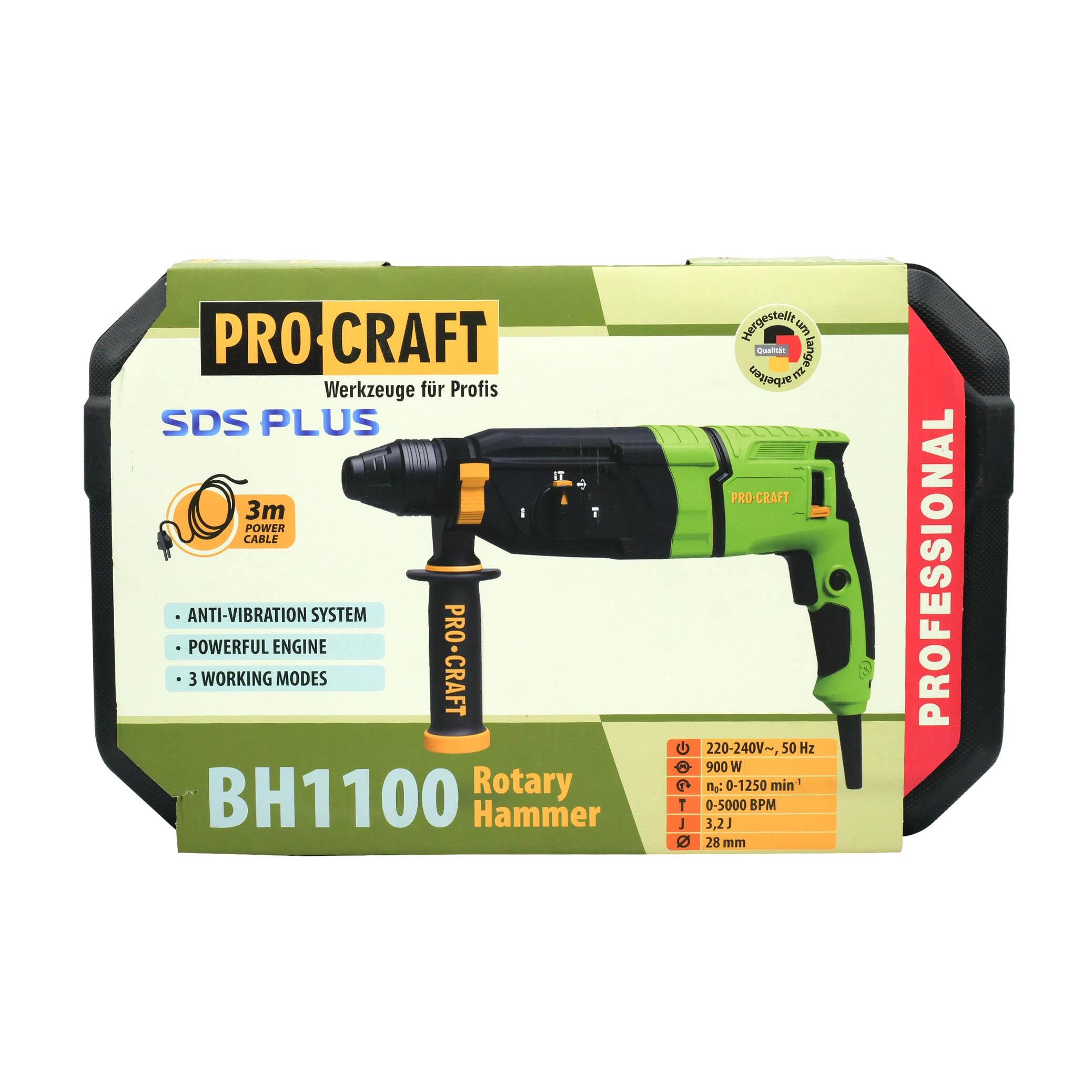 Перфоратор Procraft BH1100 (011008) - фото 11 Перфоратор Procraft BH1100 (011008) - фото 11