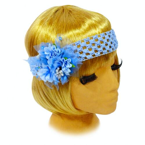 Резинка на голову Seta Decor Незабудка (17-744BL)