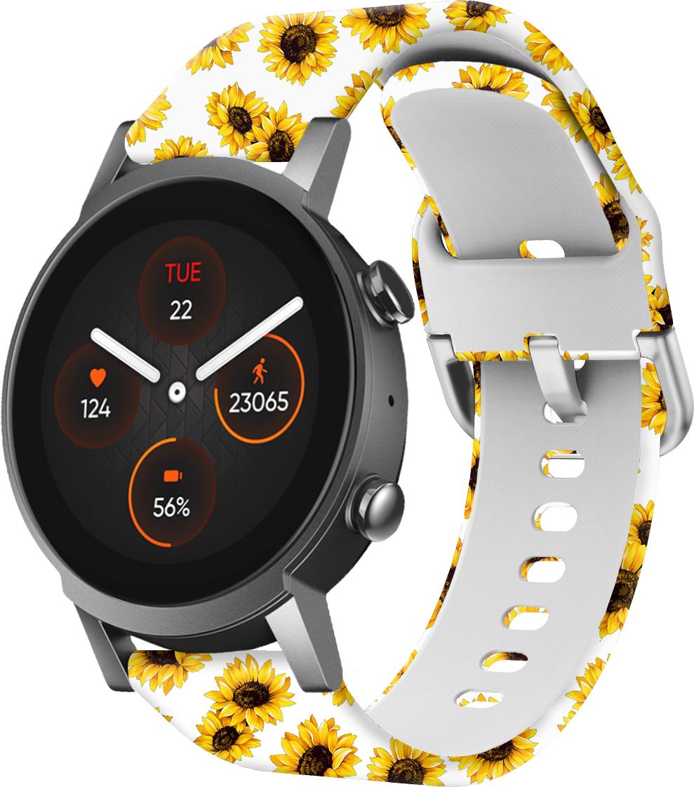 Ремешок Colorful для Mobvoi TicWatch E3 Sunflower White (28647)
