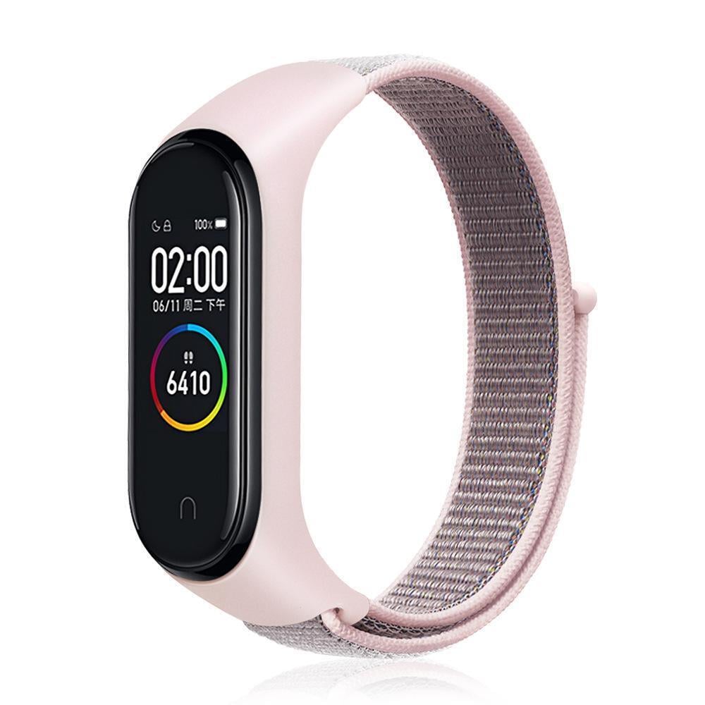 Ремешок Nylon Style BeCover для Xiaomi Mi Smart Band 7 Pink-Gray (707666)