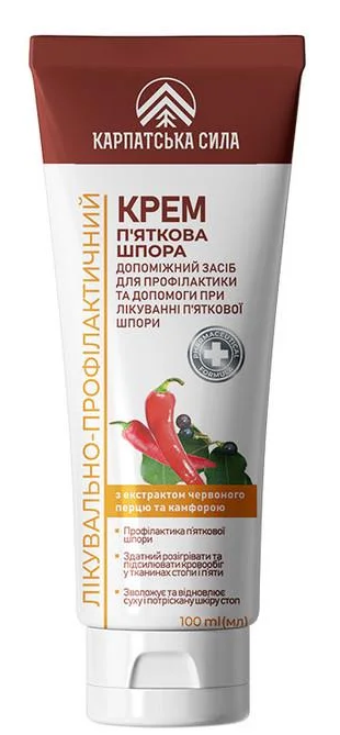 Крем пяточная шпора Карпатская Сила 100 мл