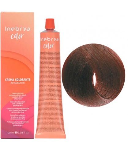 Крем-краска для волос INEBRYA Color с содержанием аммиака 100 мл 6/5 Темно-русый махагон