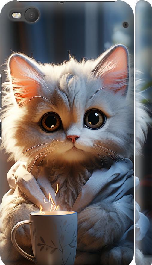 Чехол на HTC One X9 White cat (5646m-783-42517)