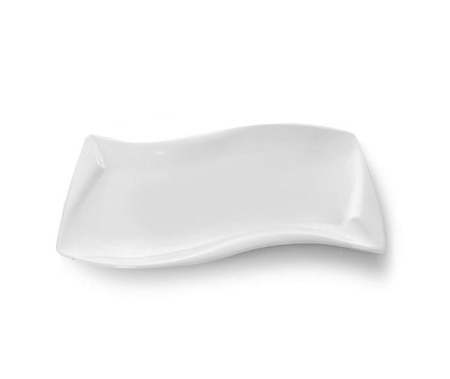 Блюдо фарфор Волна 12" 30,5х20 см (AN013011) Блюдо фарфор Волна 12" 30,5х20 см (AN013011)