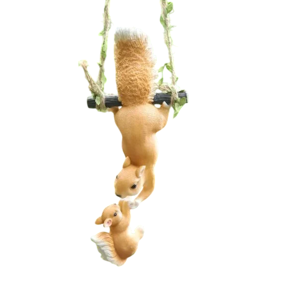 Декор для саду Білка та білченя (C01620)