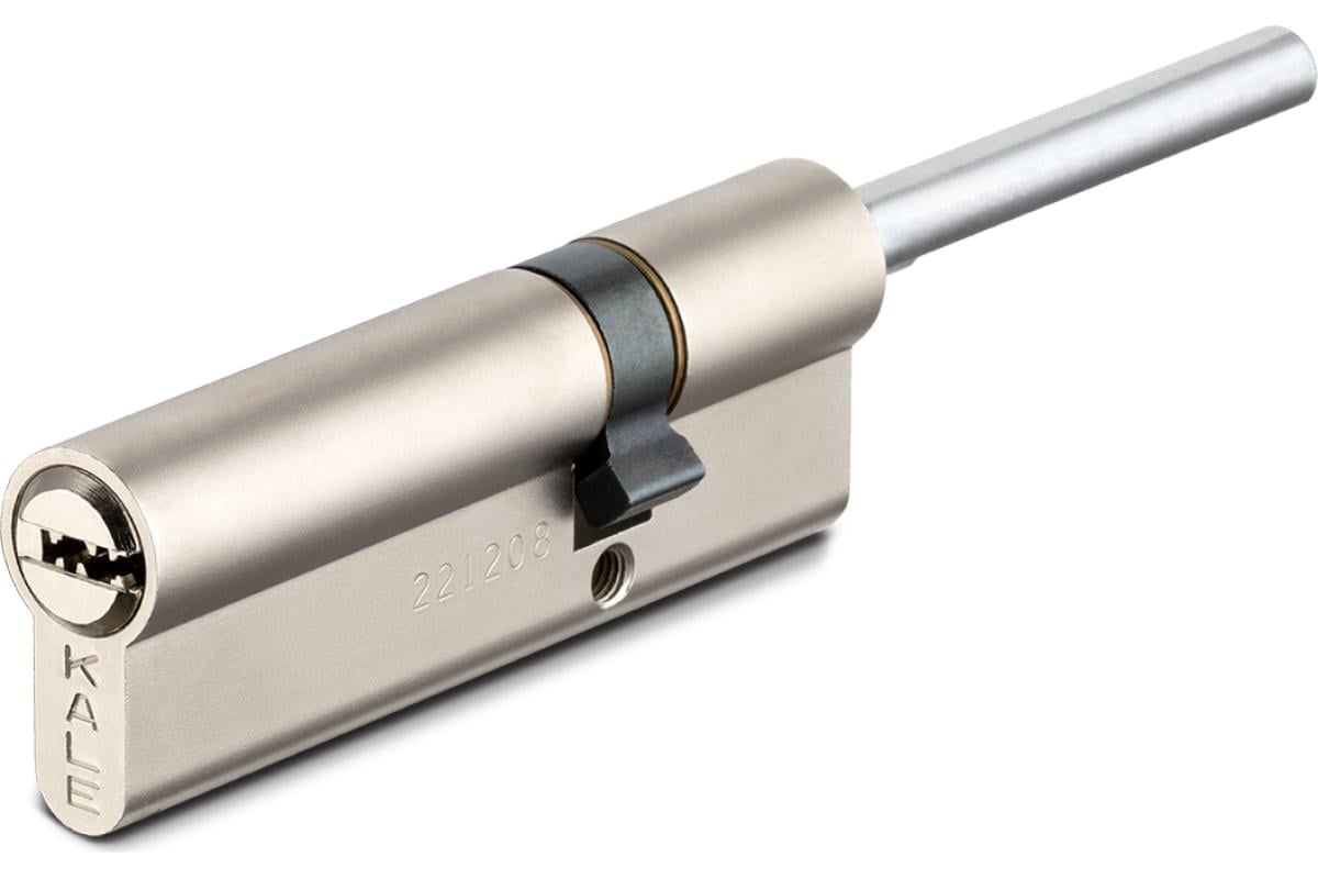 Цилиндр Kale 164SXC 86 мм 5 ключей со штоком Никель