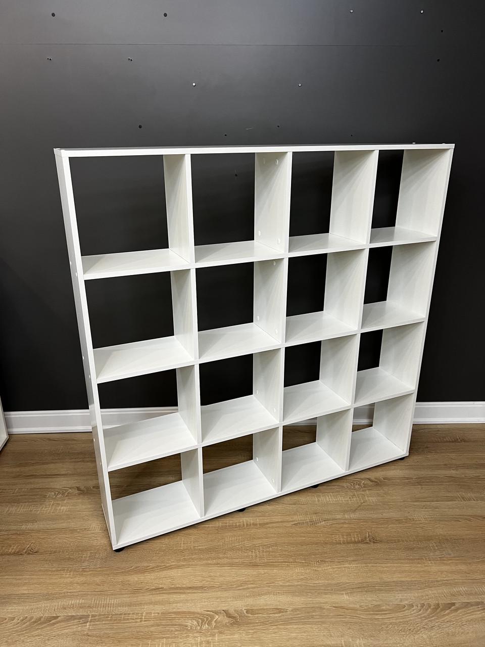 Стелаж на 16 комірок В-16 1400х1425х252 мм Білий - фото 1 Стелаж на 16 комірок В-16 1400х1425х252 мм Білий - фото 1