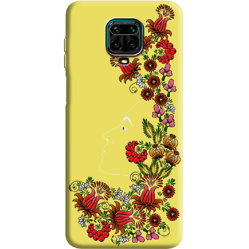 Чехол Boxface Xiaomi Redmi Note 9S 3D Ukrainian Muse Желтый силикон (39475-bk64-39918)