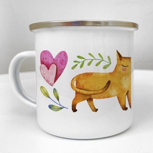 Чашка металева Camper "Люблю тебе" 250 мл (KRM_24L011)