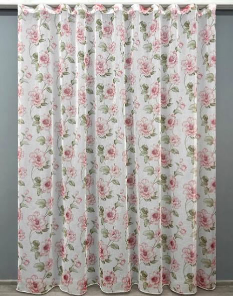 Тюль батист з квітами Різнобарвний (1867т)