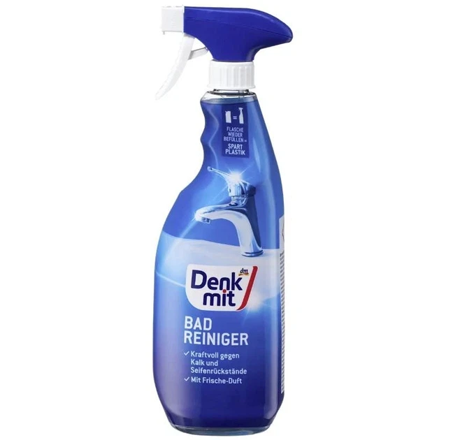 Спрей Denk Mit от известкового налета Denkmit Bad reiniger 1л Спрей Denk Mit от известкового налета Denkmit Bad reiniger 1л