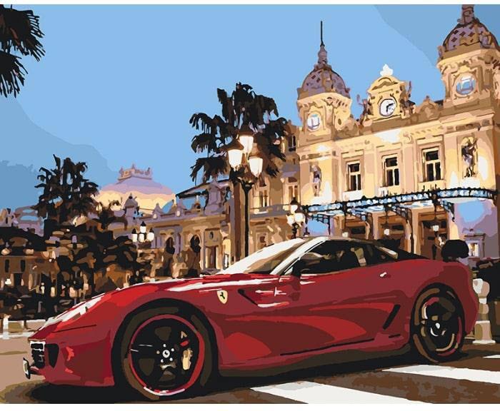 Картина по номерам Идейка Яркая феррари КНО2515 холст на подрамнике 40x50 см (1215363445)