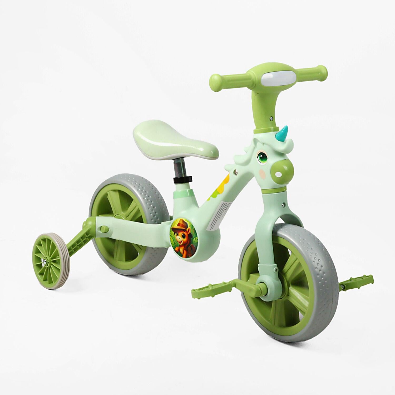Велосипед-трансформер Best Trike колеса 10"/музика та підсвічування/з’ємні педалі/з’ємні допоміжні бокові колеса (35263652)