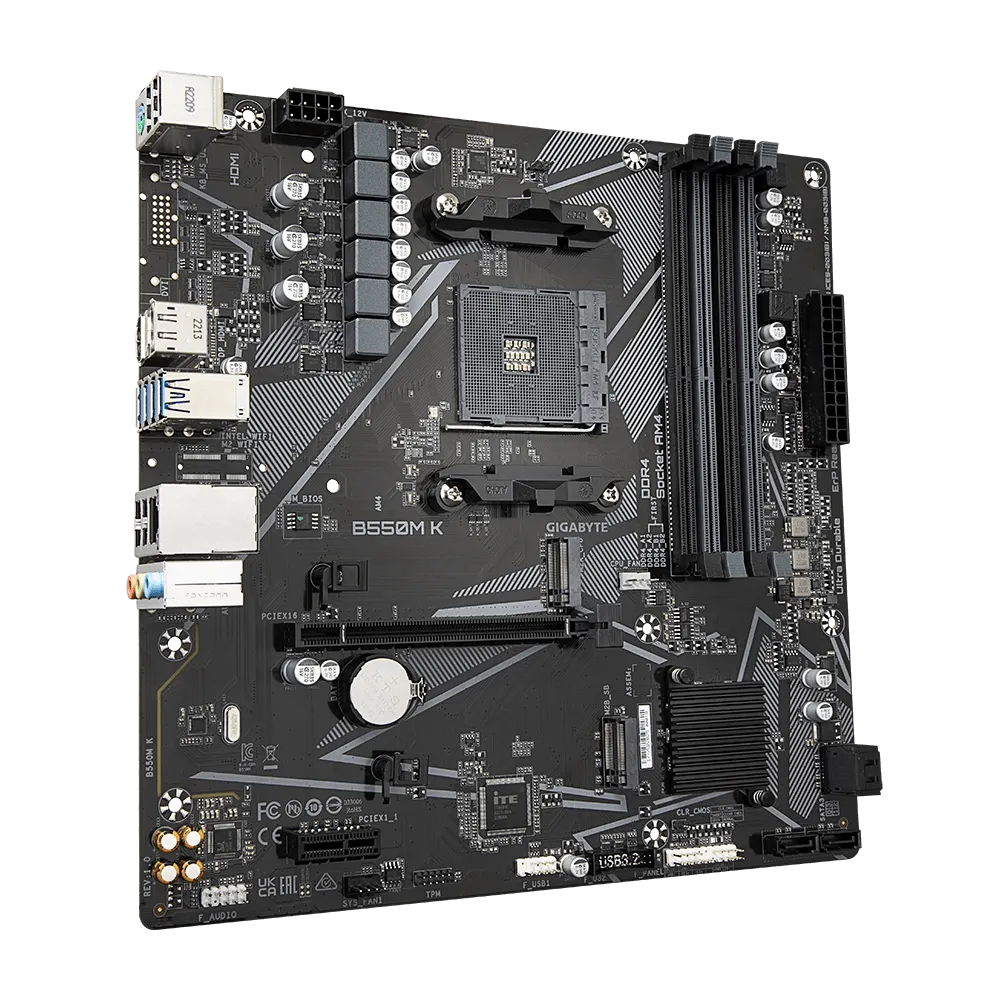 Материнська плата Gigabyte B550M K (13687214)