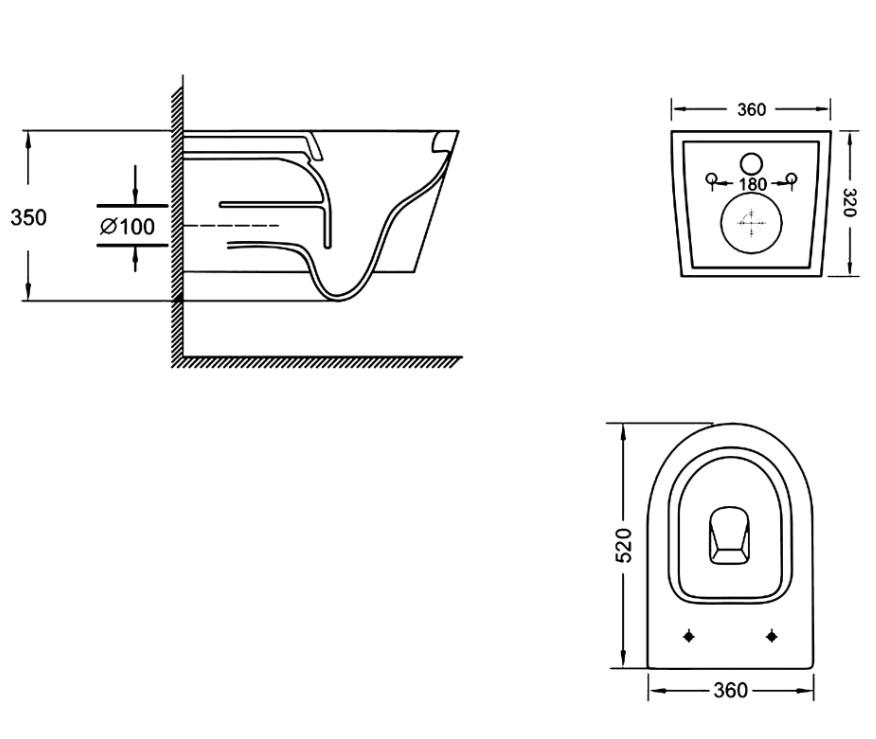 Унітаз підвісний Qtap Swan Ultra Quiet з сидінням Slim Duroplast/ Soft-close/ Quick Release White (QT16335180W) - фото 8