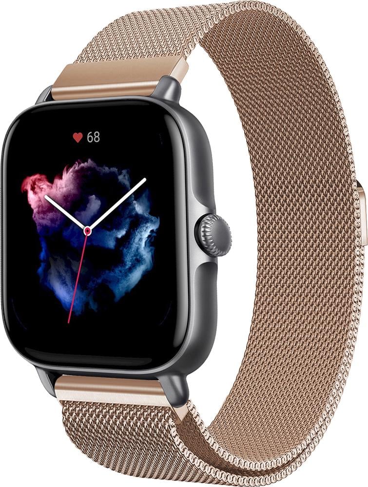Ремешок Миланская Петля Milano для Amazfit GTS 3 Rose Gold (25321-27)