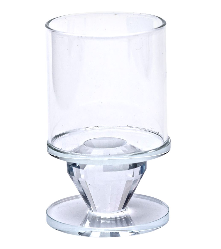 Свічник декоративний Flora скляний 9,3 см Прозорий - фото 2 Свічник декоративний Flora скляний 9,3 см Прозорий - фото 2