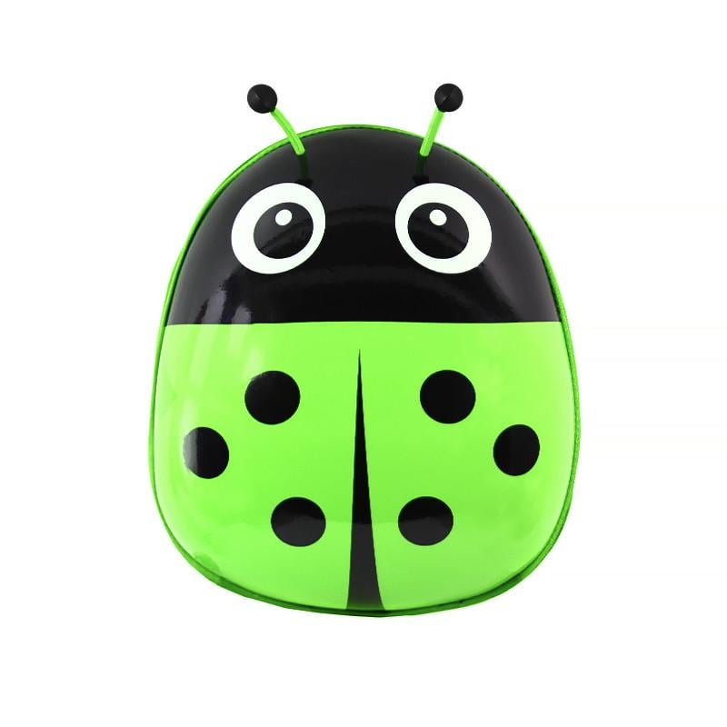Дитячий рюкзак з твердим корпусом Lesko 229 Ladybug Green