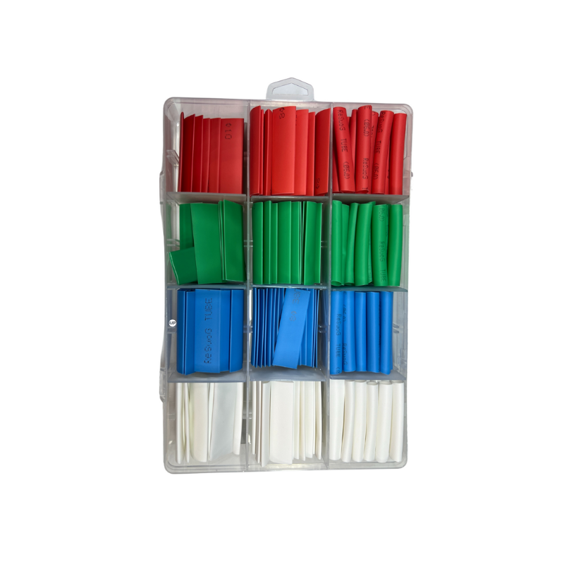 Комплект термоусадочных трубок 2UUL ST11 200 шт. 4 цвета термостойкость до 125°C (Dp202)