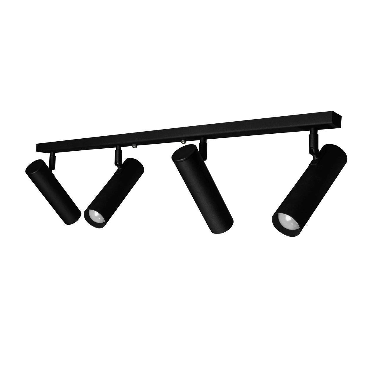 Светильник потолочный MSK Electric Telescope с поворотными плафонами под лампы Е27 Черный (NL 1750-4) - фото 2 Светильник потолочный MSK Electric Telescope с поворотными плафонами под лампы Е27 Черный (NL 1750-4) - фото 2