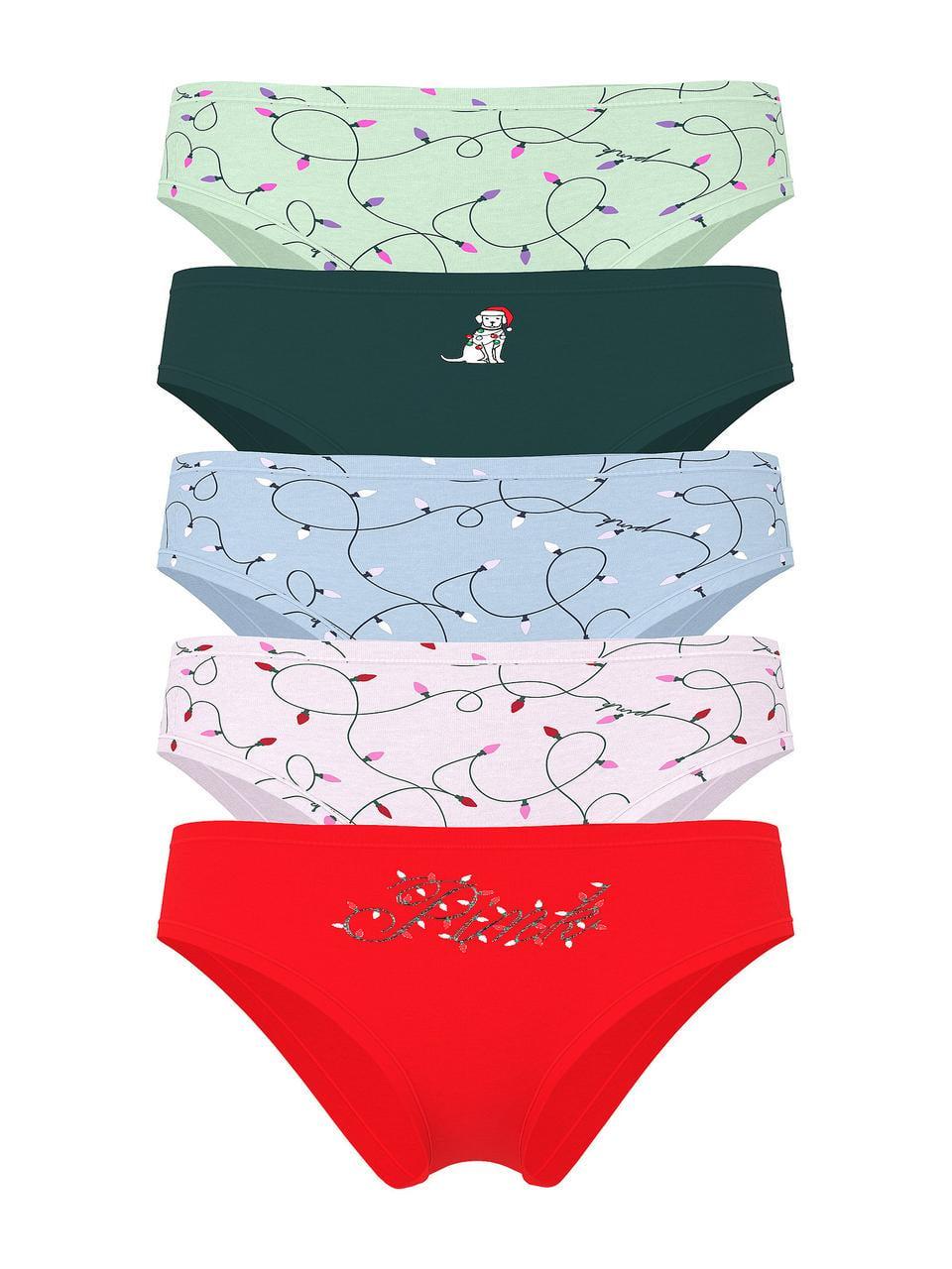 Набор трусиков Victoria's Secret Cotton Cheeky 5 шт. M Разноцветный (51522419933)