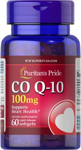 Коэнзим Q-10 Puritan's Pride Co Q-10 100 мг 60 жидких капс. (15593)