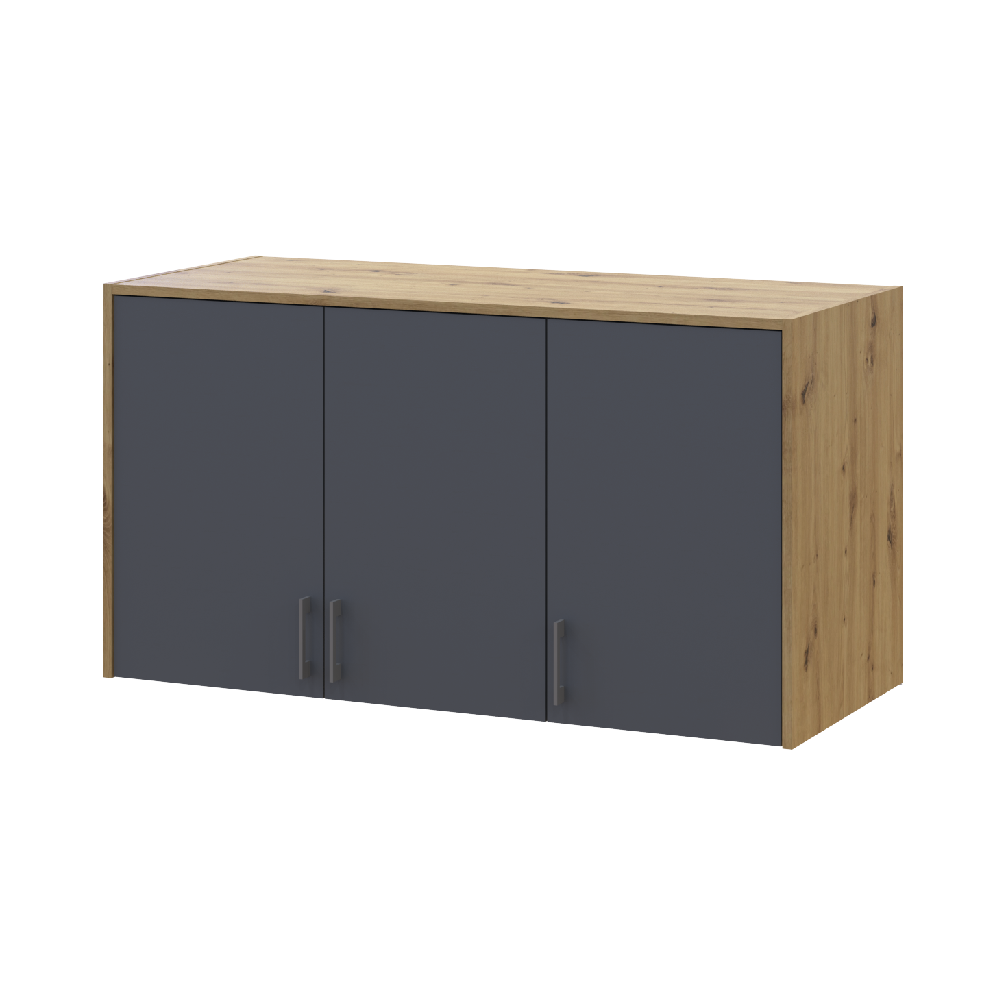 Антресоль висока Doros Ронді 3 ДСП 121х52х65 см Дуб Артізан/Графіт (41516182) Антресоль висока Doros Ронді 3 ДСП 121х52х65 см Дуб Артізан/Графіт (41516182)