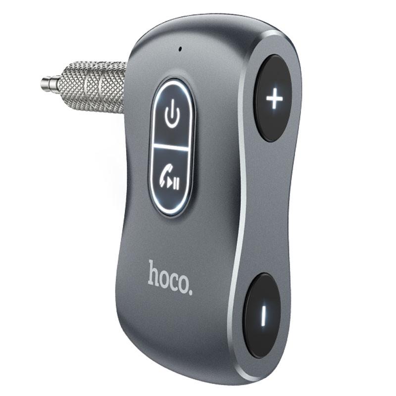 Ресивер аудіо Bluetooth Hoco E73 Tour Car Car універсальний Metal gray (00000067594_1)