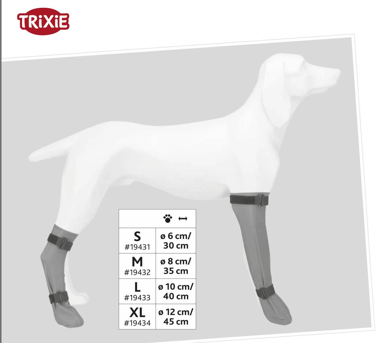 Носок Trixie силиконовый защитный для собак L 10х40 см - фото 2 Носок Trixie силиконовый защитный для собак L 10х40 см - фото 2