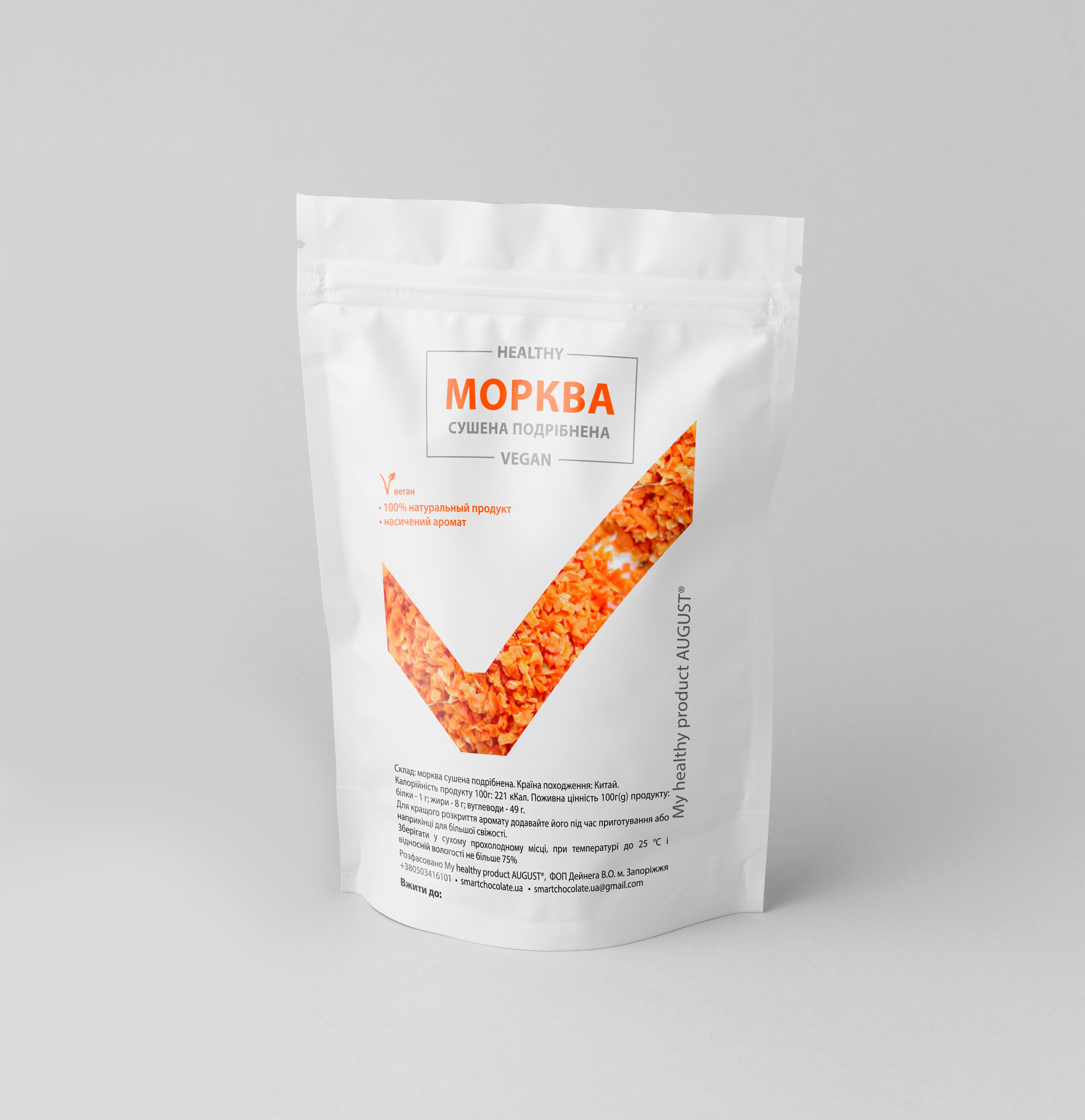 Морква сушена подрібнена My healthy product AUGUST 125 г
