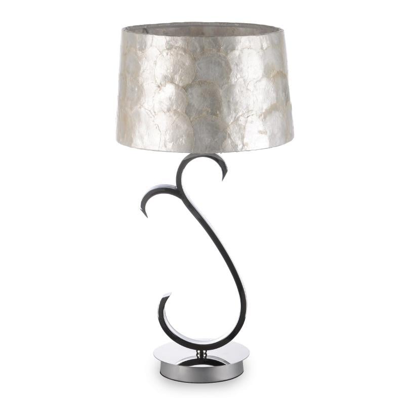 Настольная лампа в современном стиле Brille BKL-466T/1 E27 с абажуром