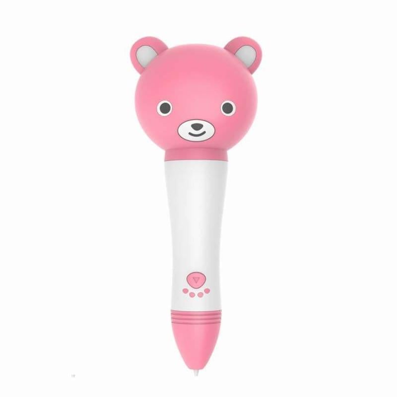 Низкотемпературная 3D-ручка SUNROZ S7 Bear 3D Pen с набором пластика Розовый (SUN3407)