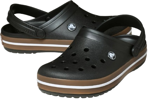 Крокси жіночі Crocs Crocband Gum Clog р. 39-40 Чорний (25167)