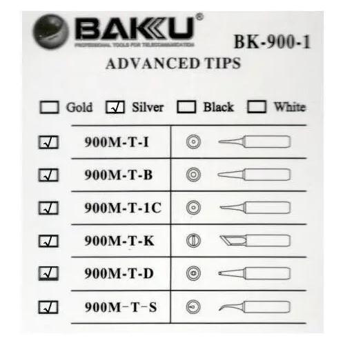 Жало для паяльника BAKKU BK-900M-T-D Silver (DR012239) - фото 2