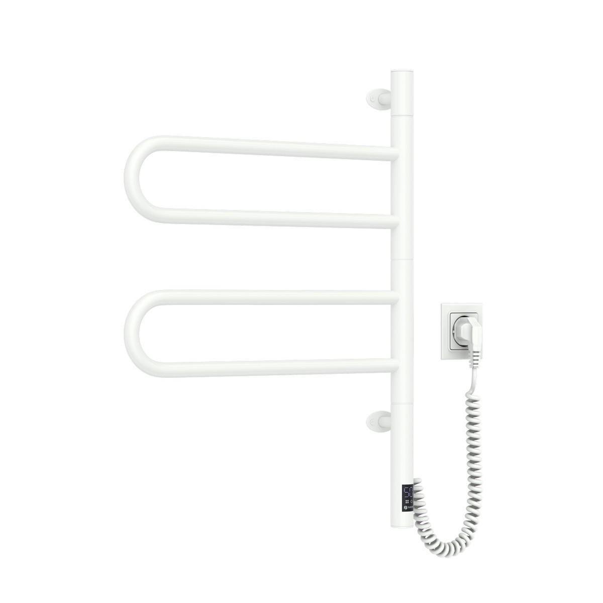 Полотенцесушитель электрический NAVIN Fouette Sensor с таймером 480х600 мм Белый (2134805684)